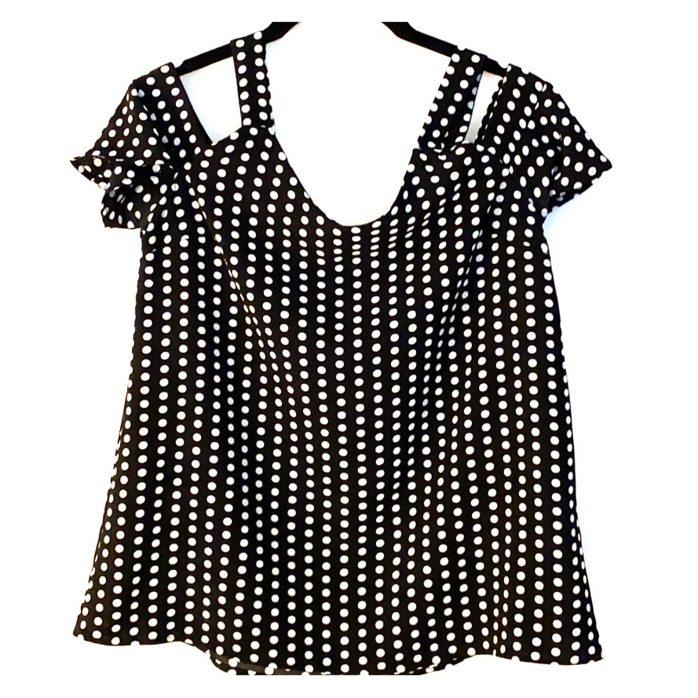 Black and White Polka Dots! Size S Monteau